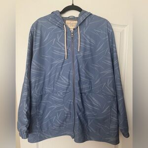 Weatherproof Vintage Women’s Rain Jacket Hood Blue XXL